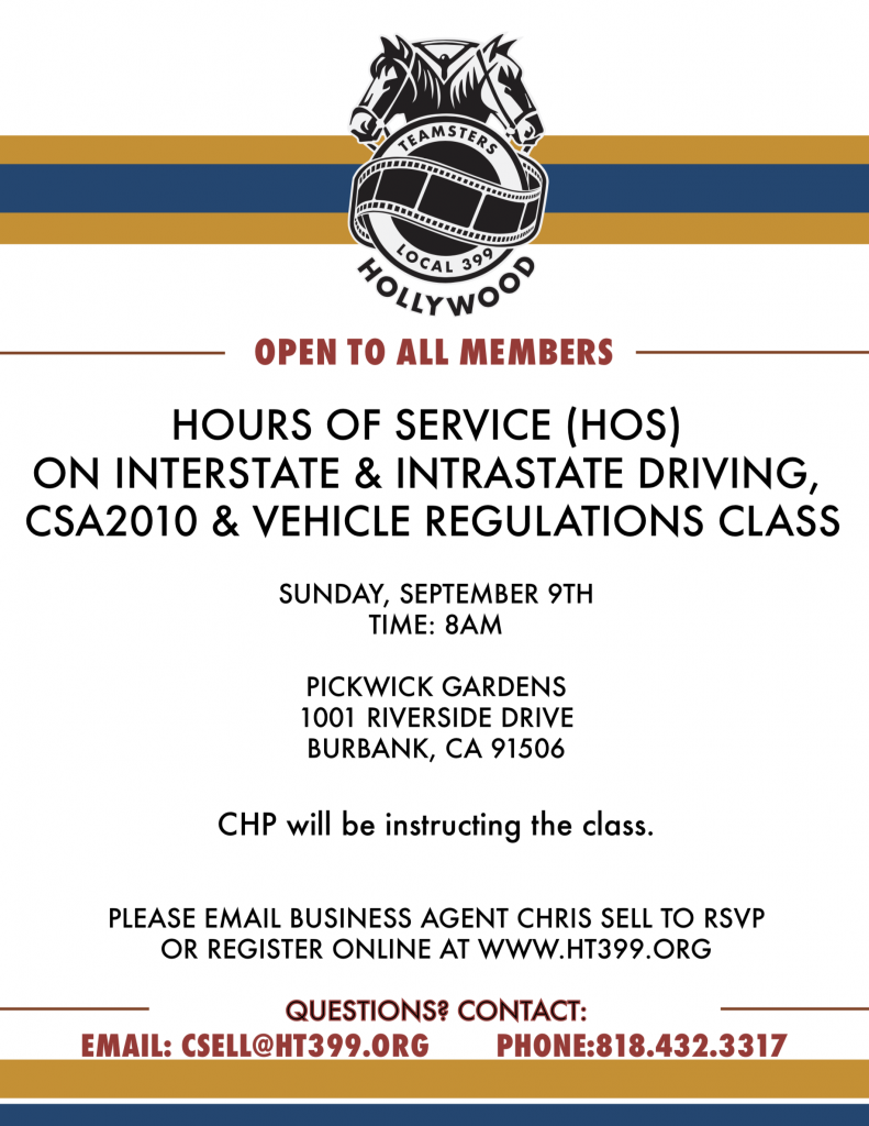 DOT, Hours of Service on Interstate & Intrastate Driving, CSA2010