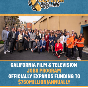 Keep California Rolling: CA Film & Television Jobs Program Expands to $750million/Annually